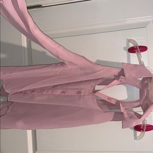 Long sleeve blouse with cut outs